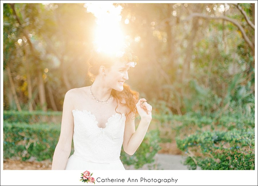dreamy natural light portrait of a bride