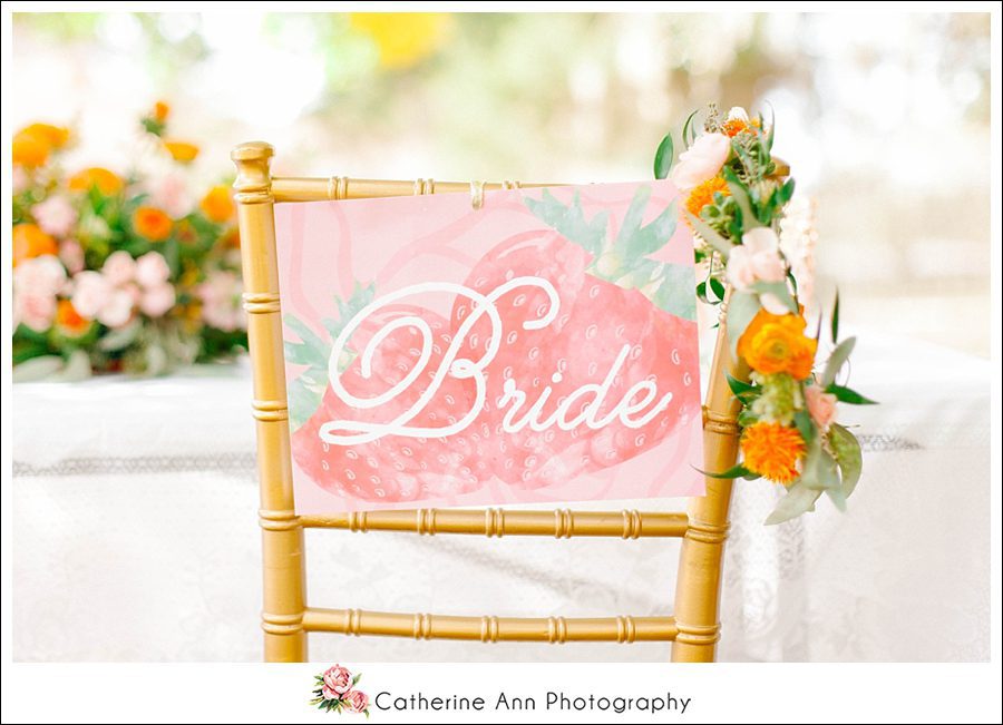 Bride chair sign inspiration
