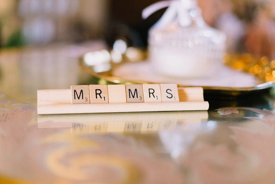 mr and mrs scrabble decor for wedding