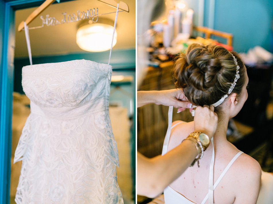 Peplum wedding dress from BHLDN 