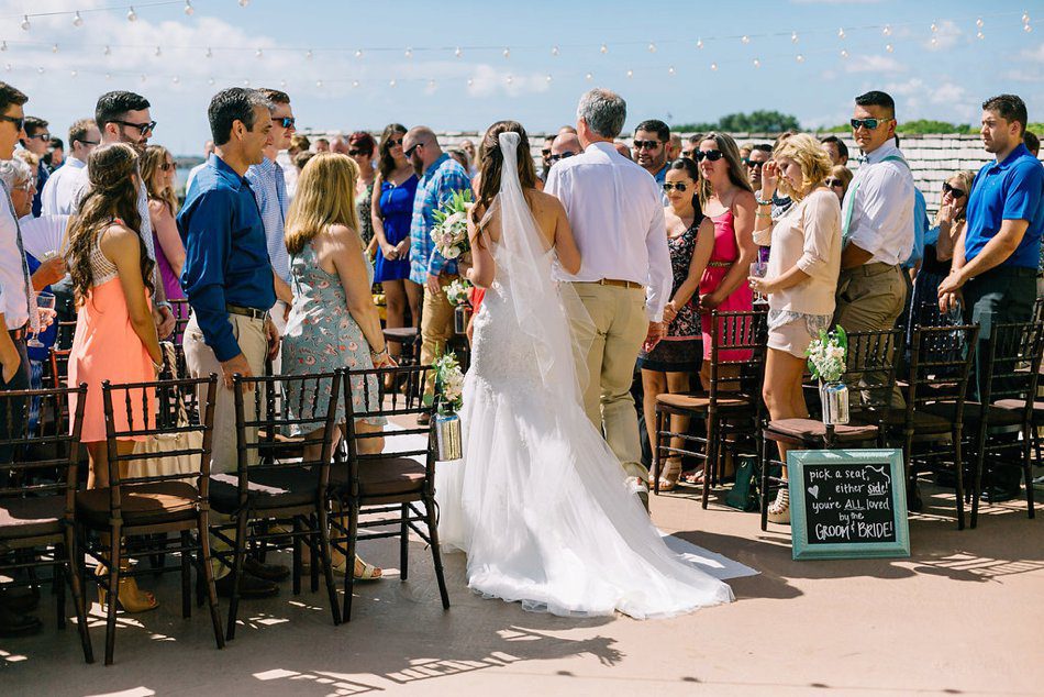 outdoor rooftop wedding in florida
