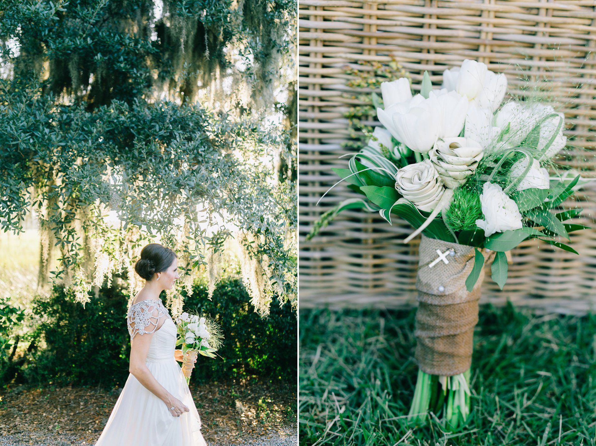 Charleston themed wedding bouquet 