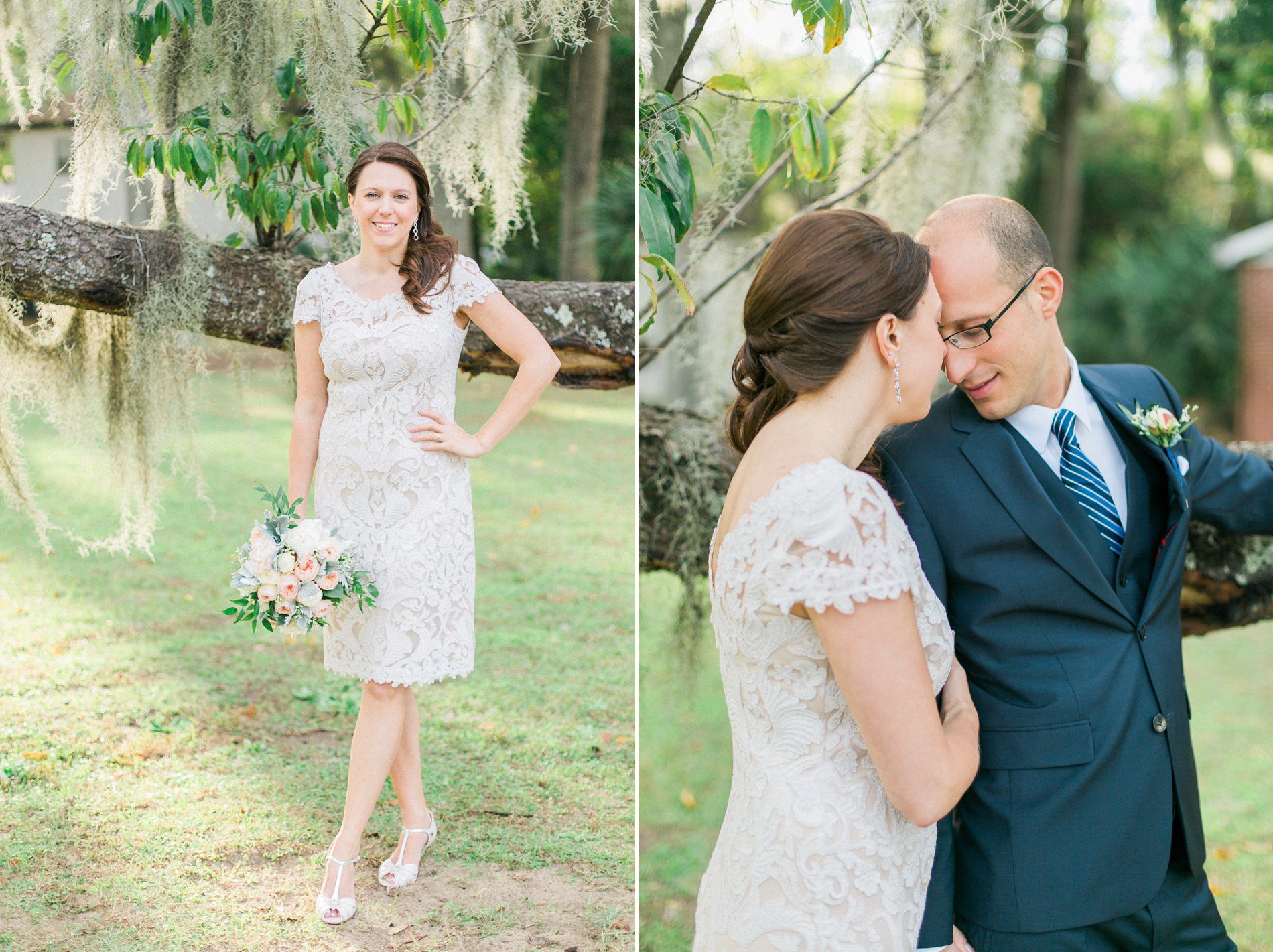 Southern wedding under the Spanish moss