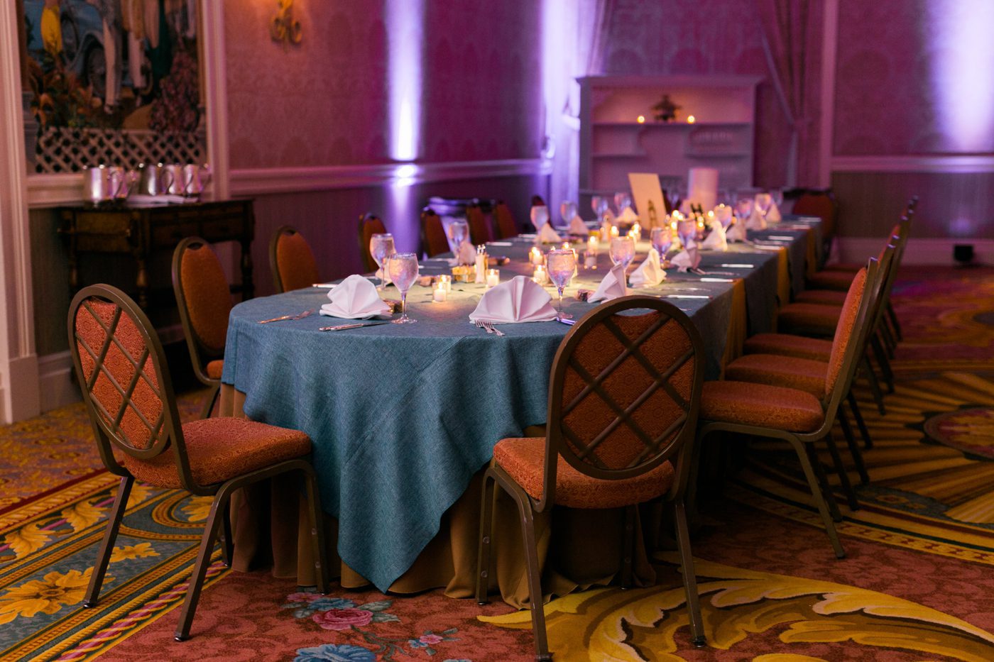 Flynn Rider themed wedding reception table