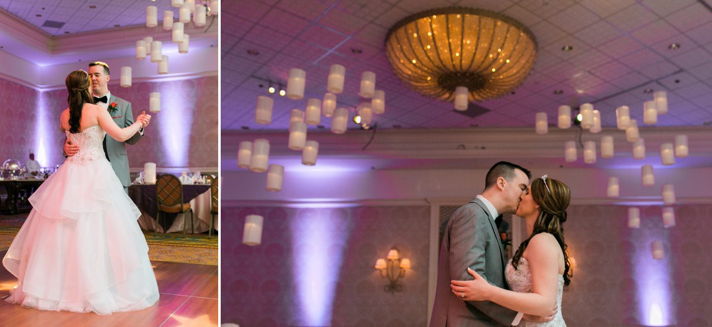 Disney World Tangled wedding reception photos with floating lanterns 