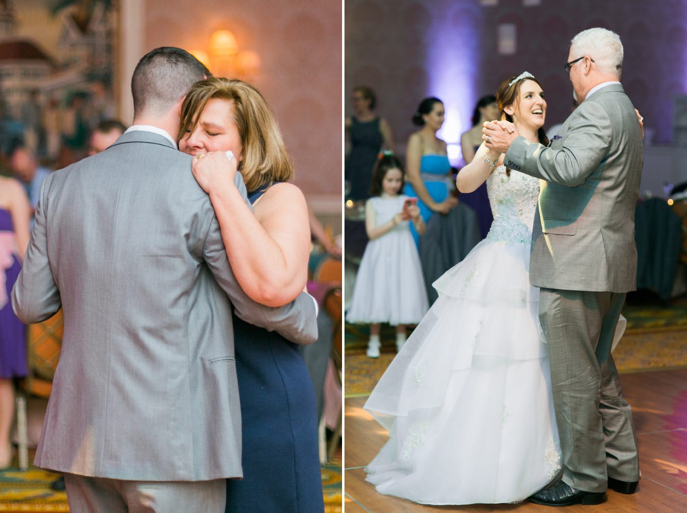 Emotional parent dances at Disney wedding