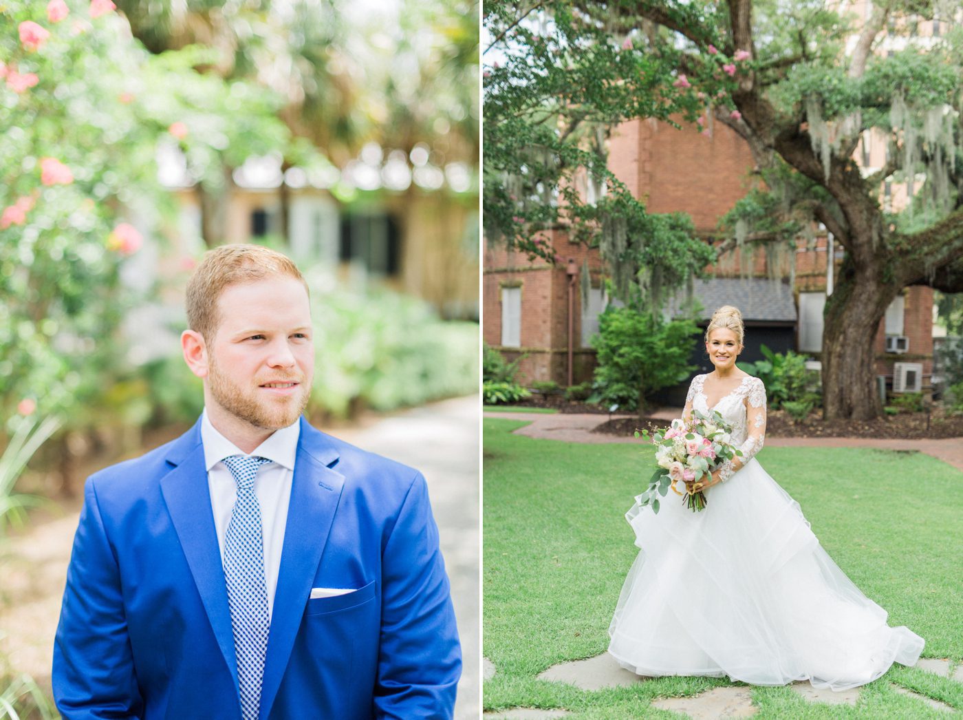 Charleston wedding portraits at St Lukes Chapel by Catherine Ann Photography