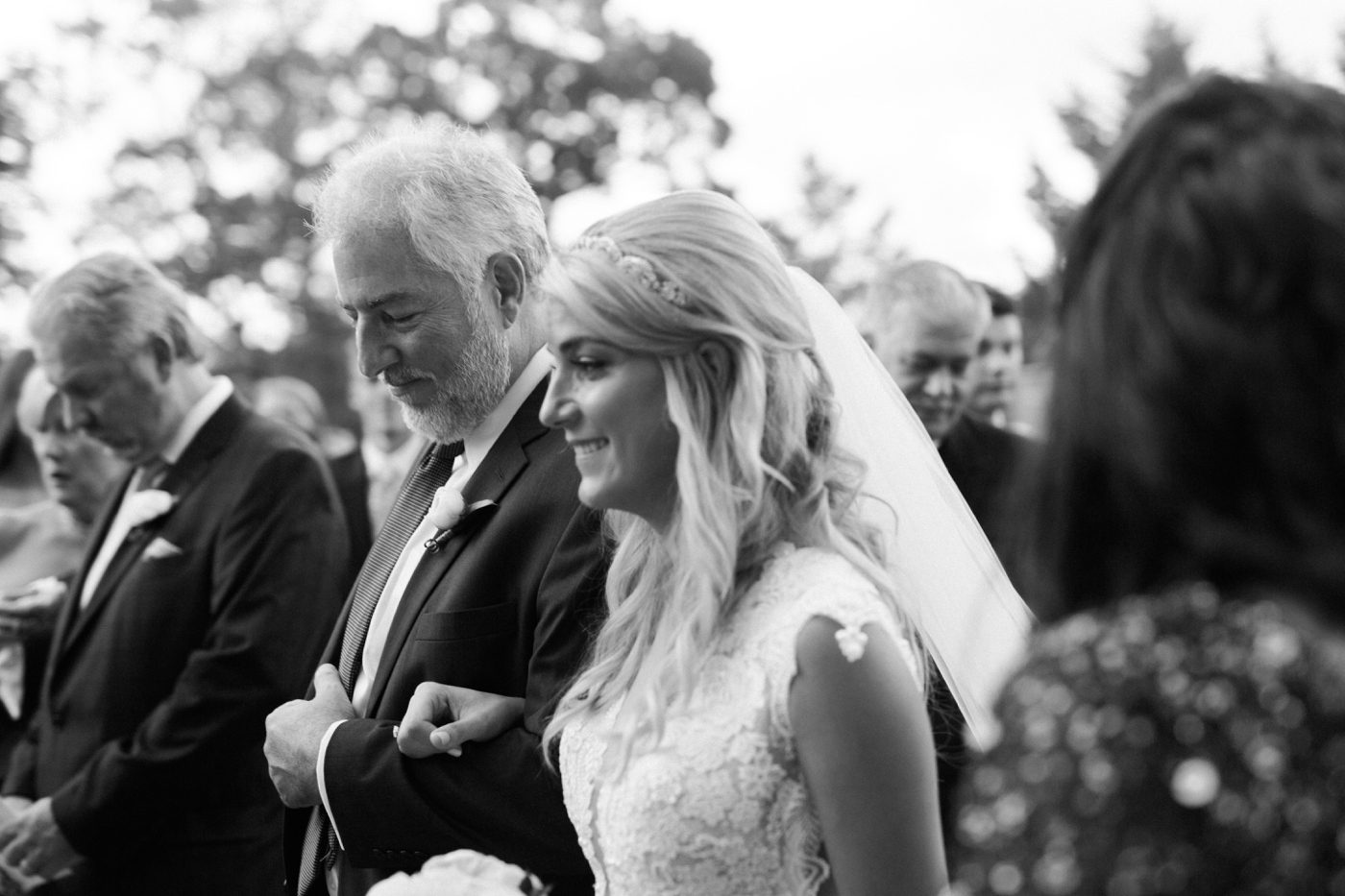 Outdoor wedding ceremony picture