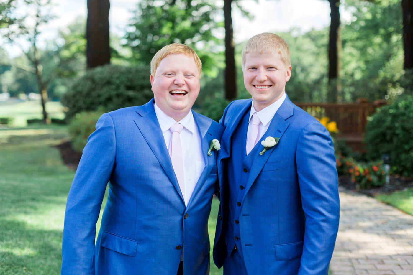 Photo of groom and his brother