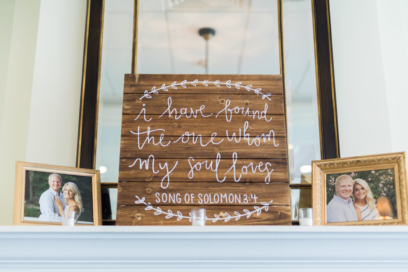 I have found the one whom my soul loves wedding sign