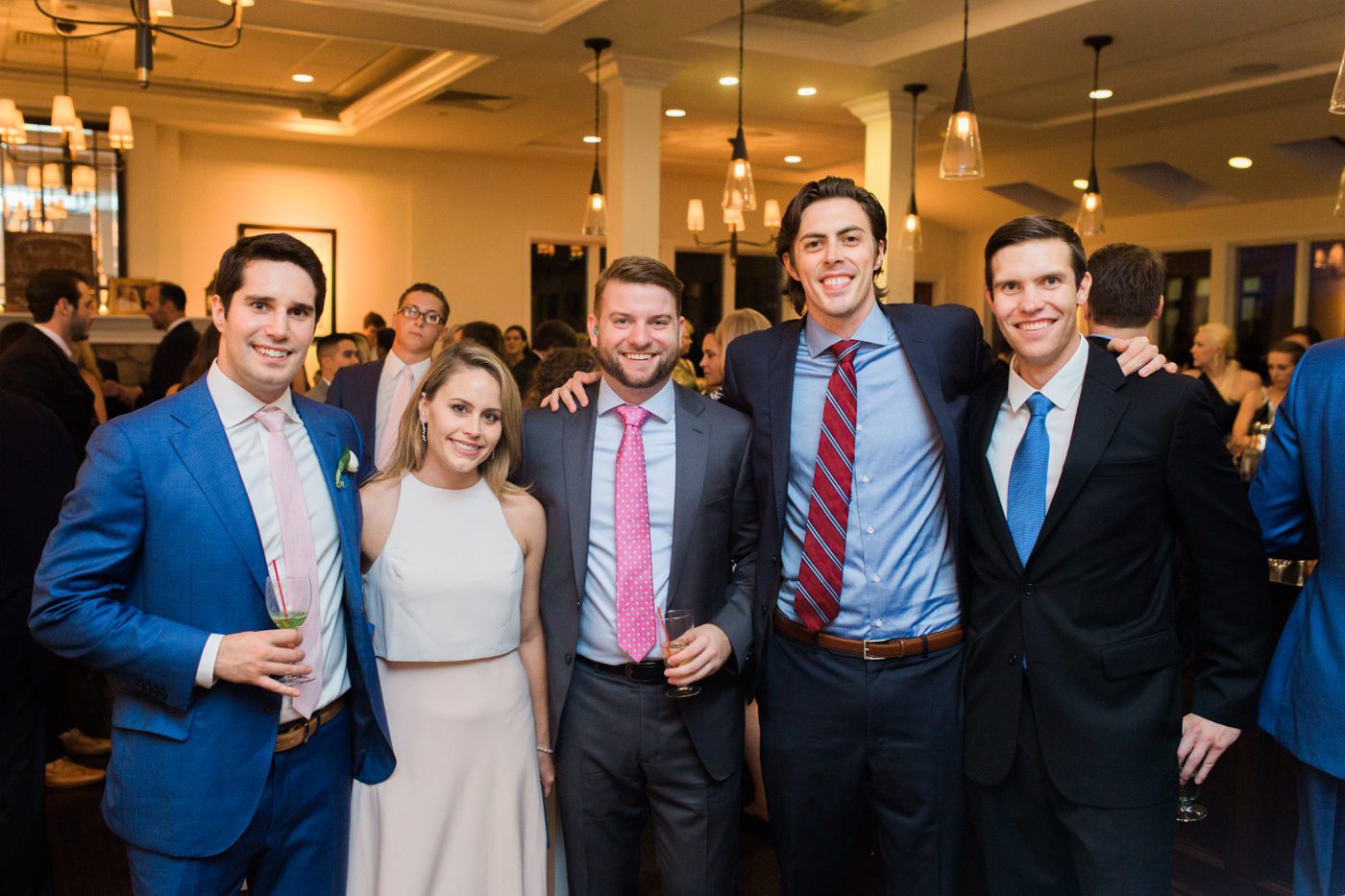 wedding guests at stonebridge country club in New York