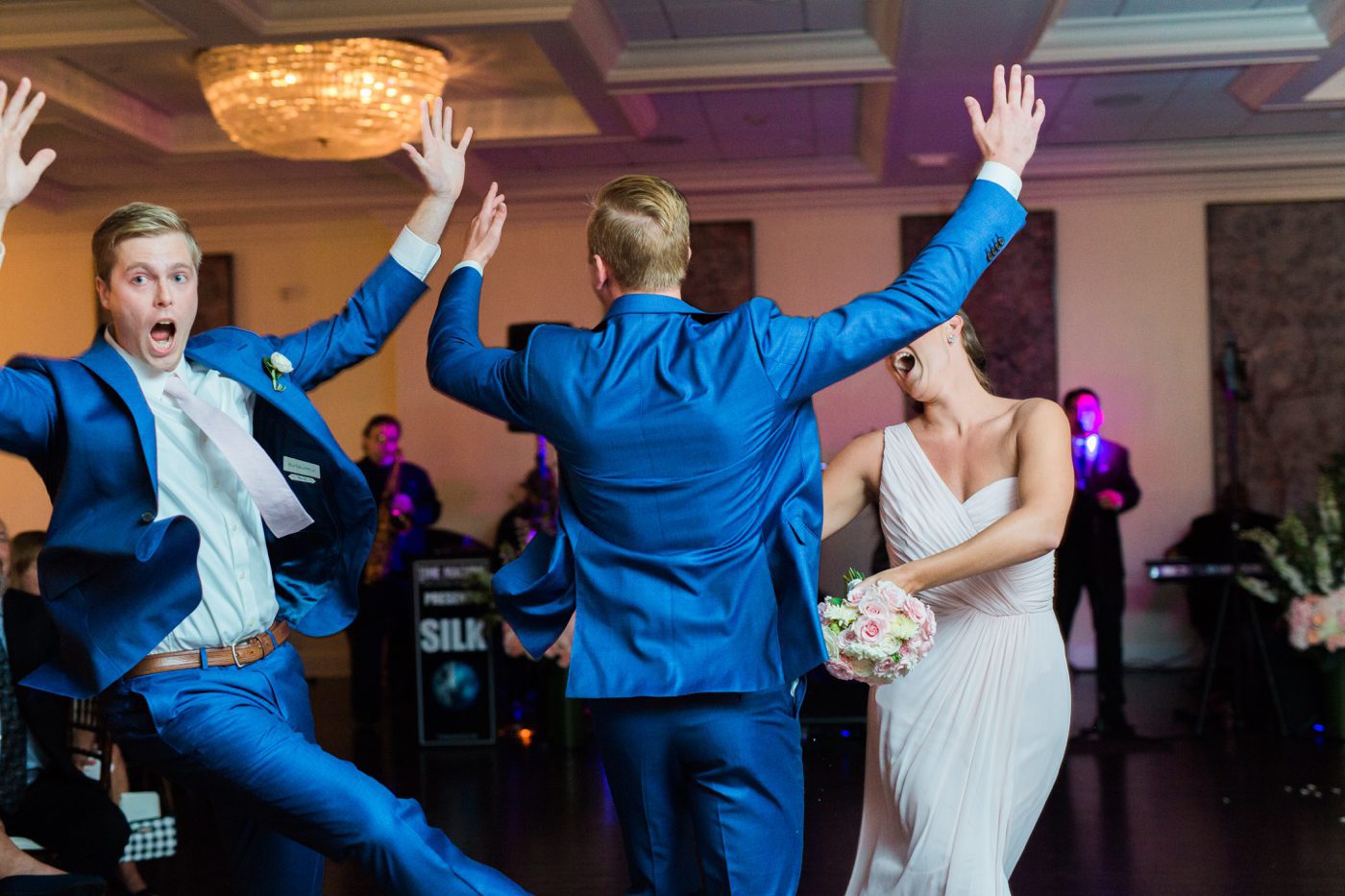 Fun wedding introduction pic