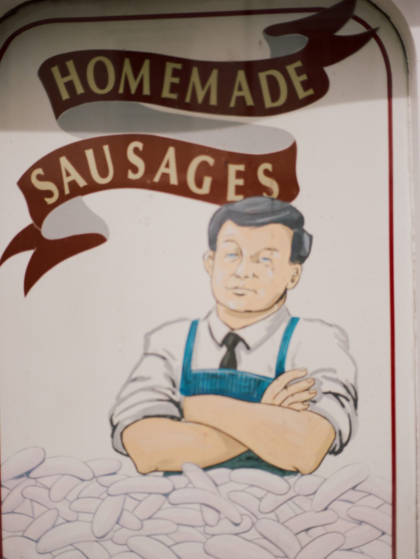 Irish butchers shop sign