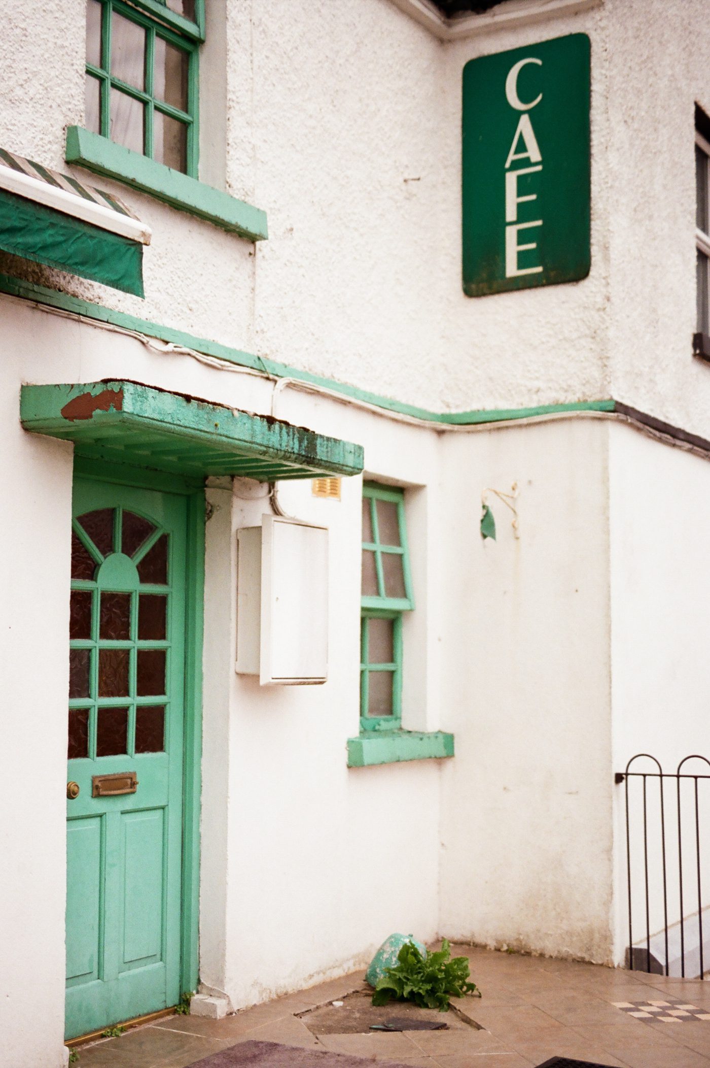 Green and white Irish cafe