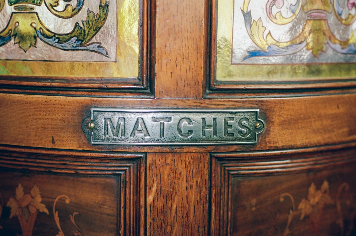 Historic booth at the Crown Saloon in Belfast Northern Ireland 