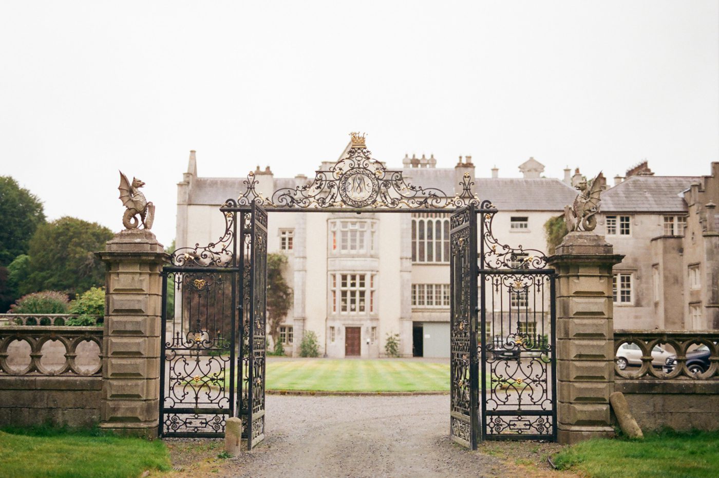 Front entrance house at Kilruddery House in Dublin Ireland 