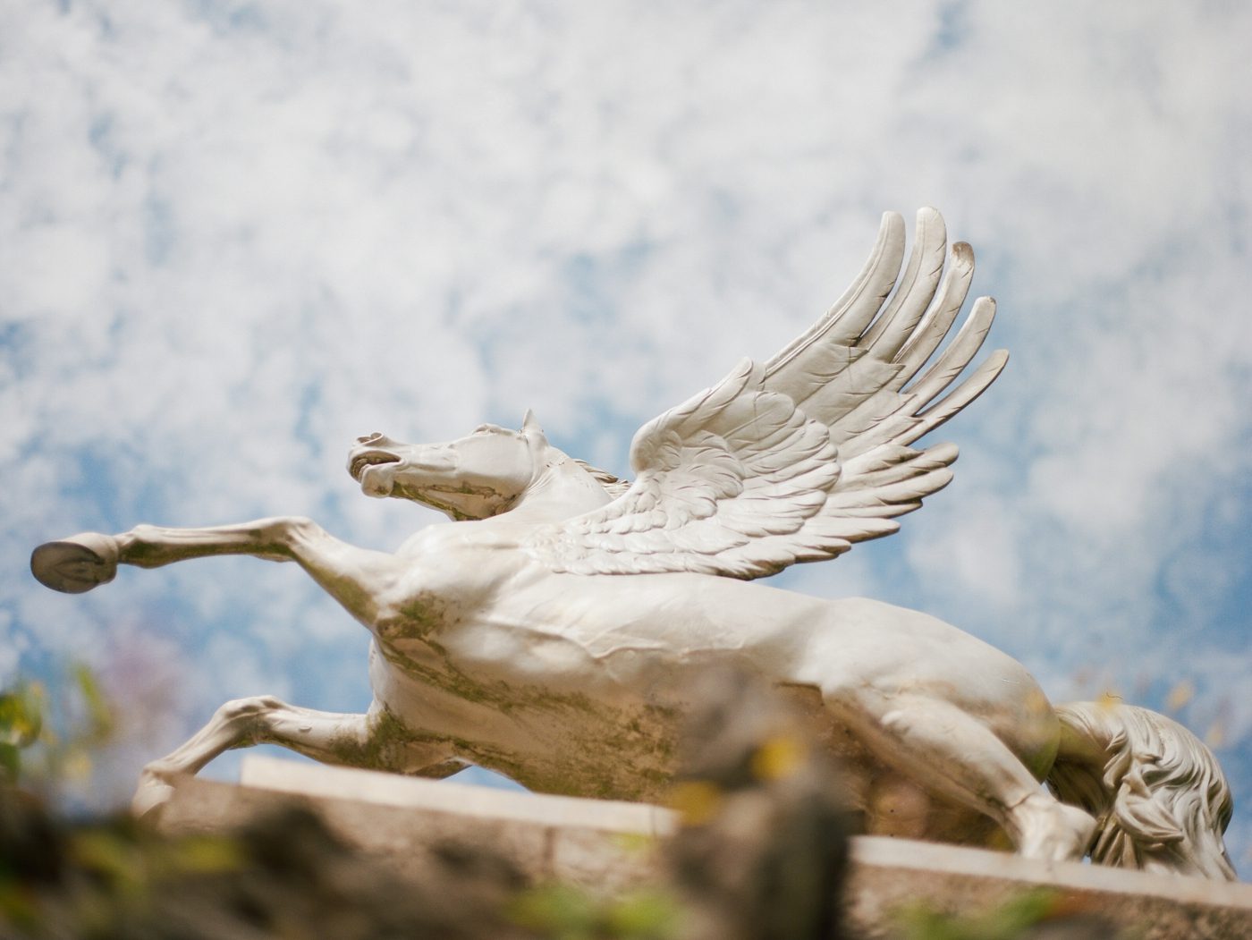 Ireland trave photography of Pegasus statue at Powerscourt House 