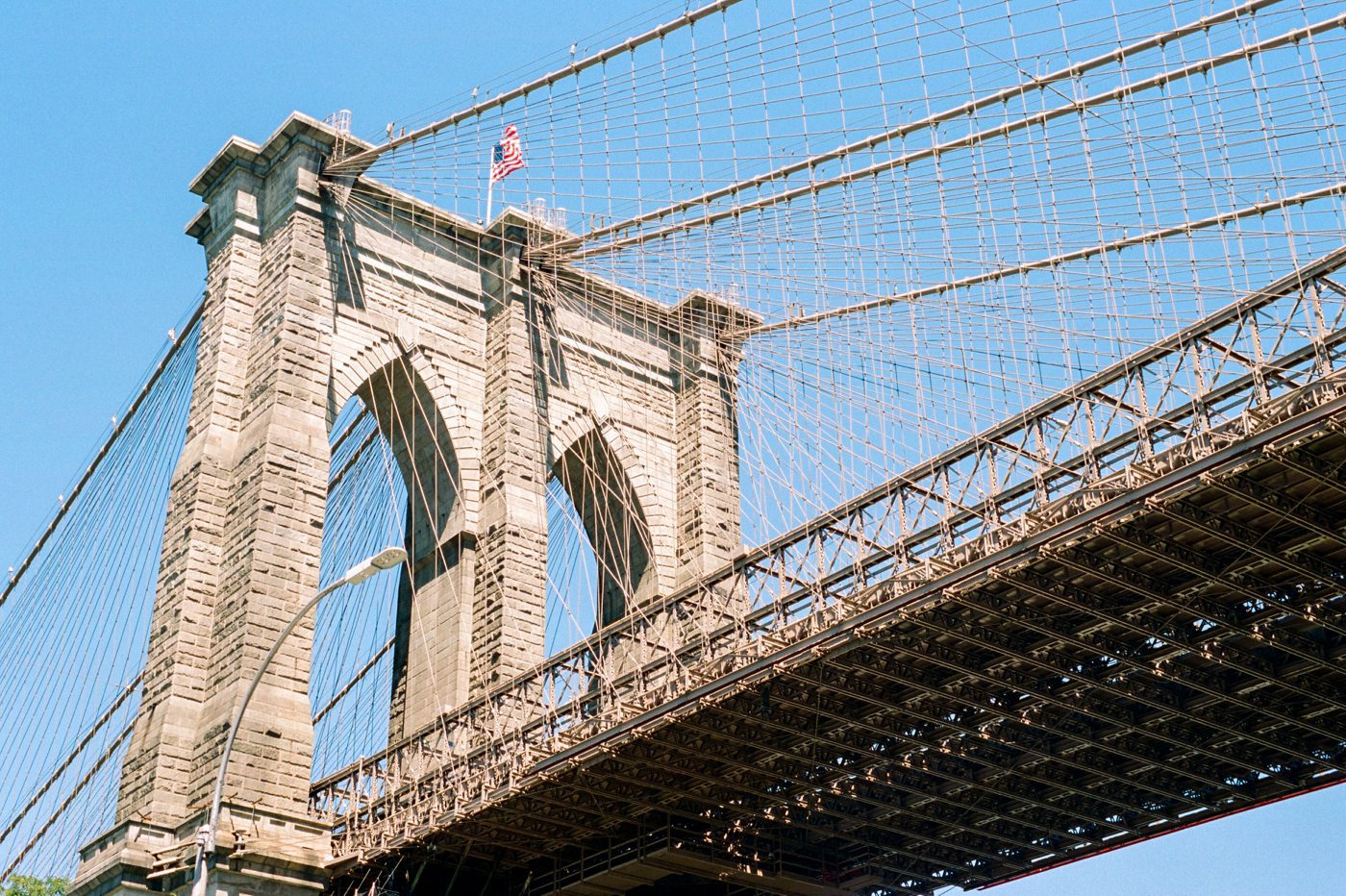 Brooklyn Bridge photo. Kodak Portra 400 film. Catherine Ann Photography