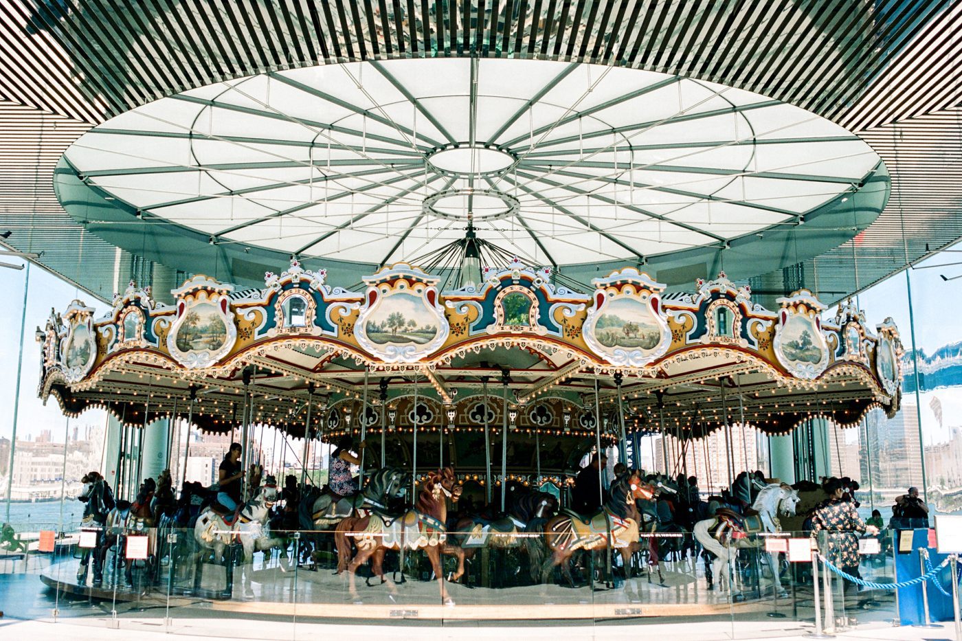 Janes Carousel engagement pic 