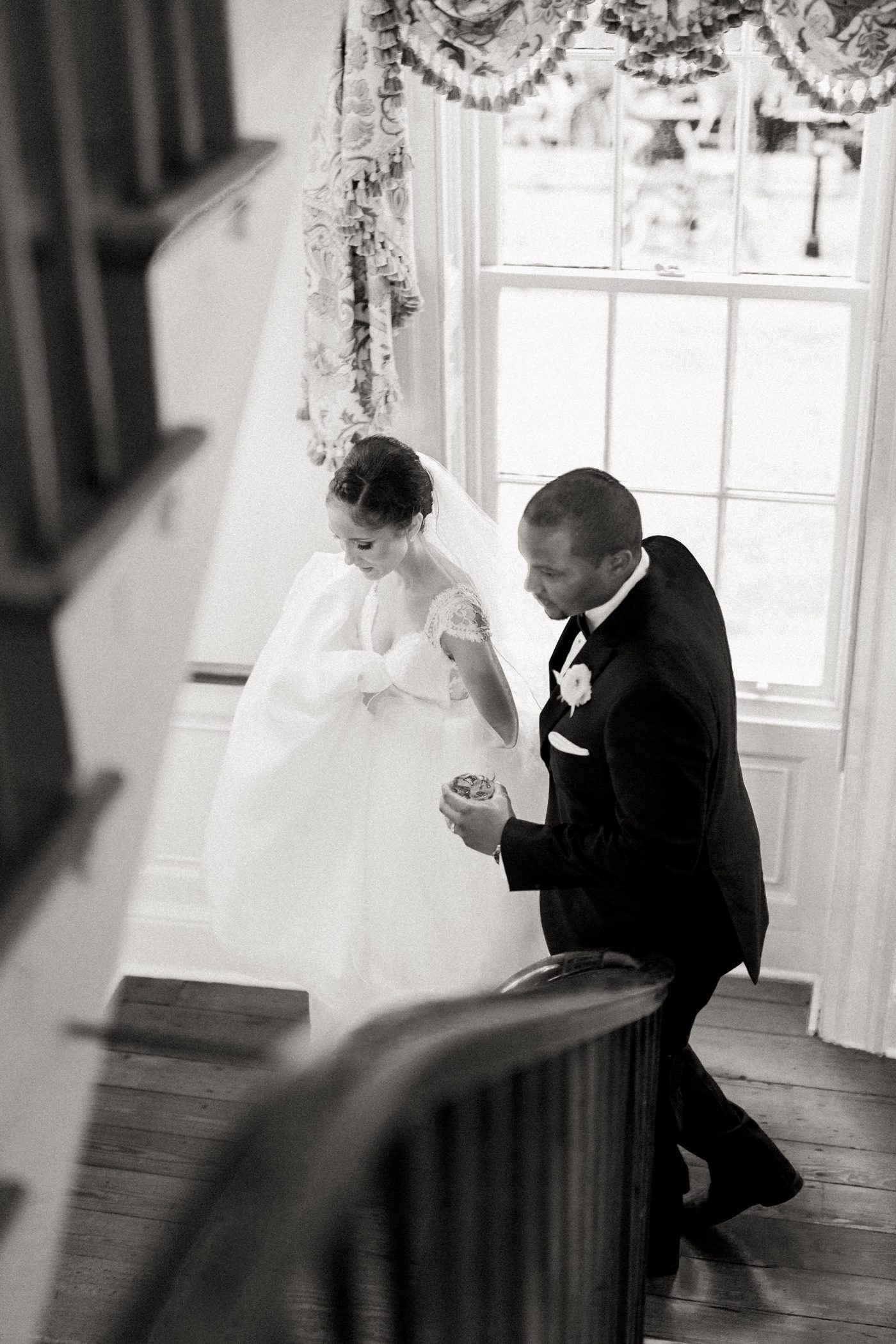 Historic home wedding in Charleston SC | Elegant William Aiken House Wedding Photos | Charleston SC wedding photographers Catherine Ann Photography