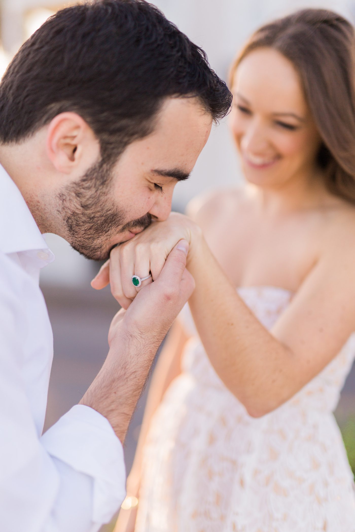 Emerald engagement ring picture 