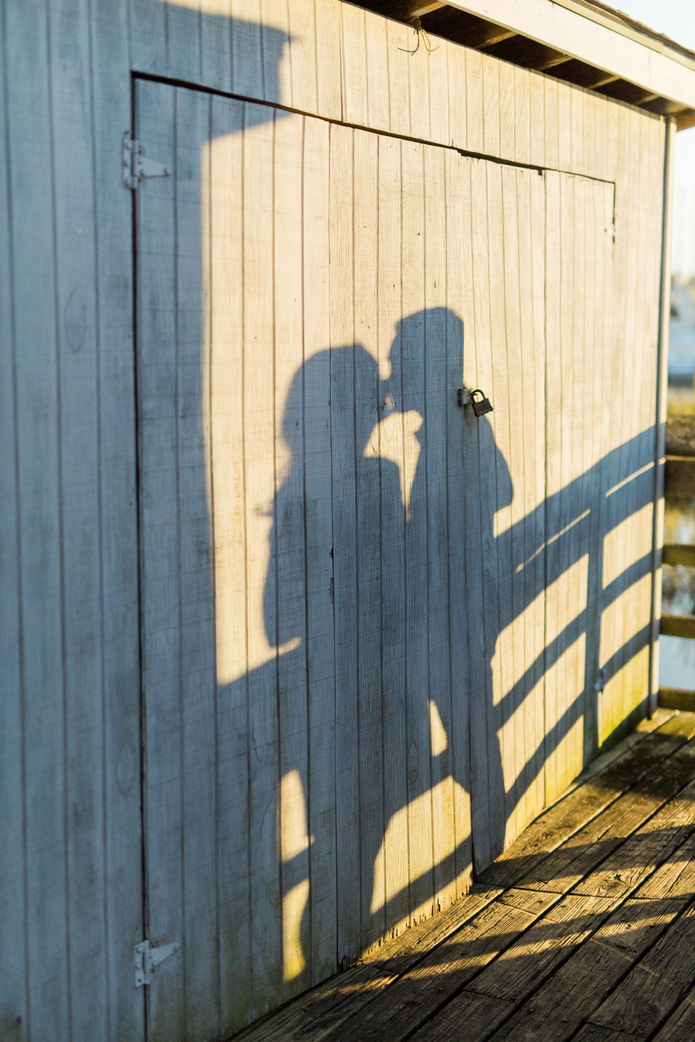 Creative engagement picture with shadows