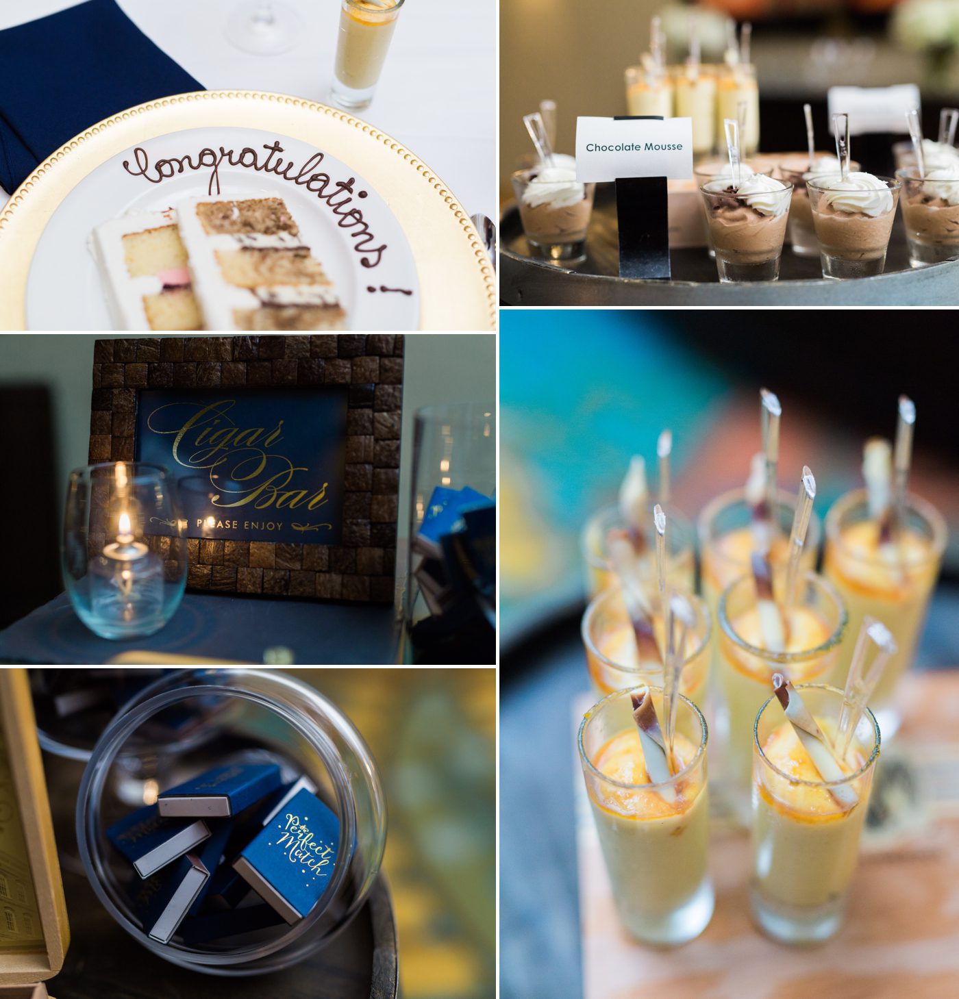Dessert and cigar bar | Vinoy renaissance wedding photos | St Petersburg FL wedding photographers | Catherine Ann Photography