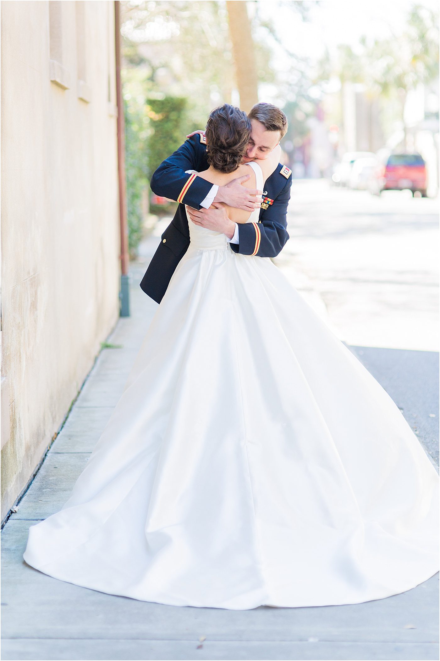 Best first look pictures | French Huguenot Church Charleston Wedding Photos | Charleston SC wedding photographer Catherine Ann Photography