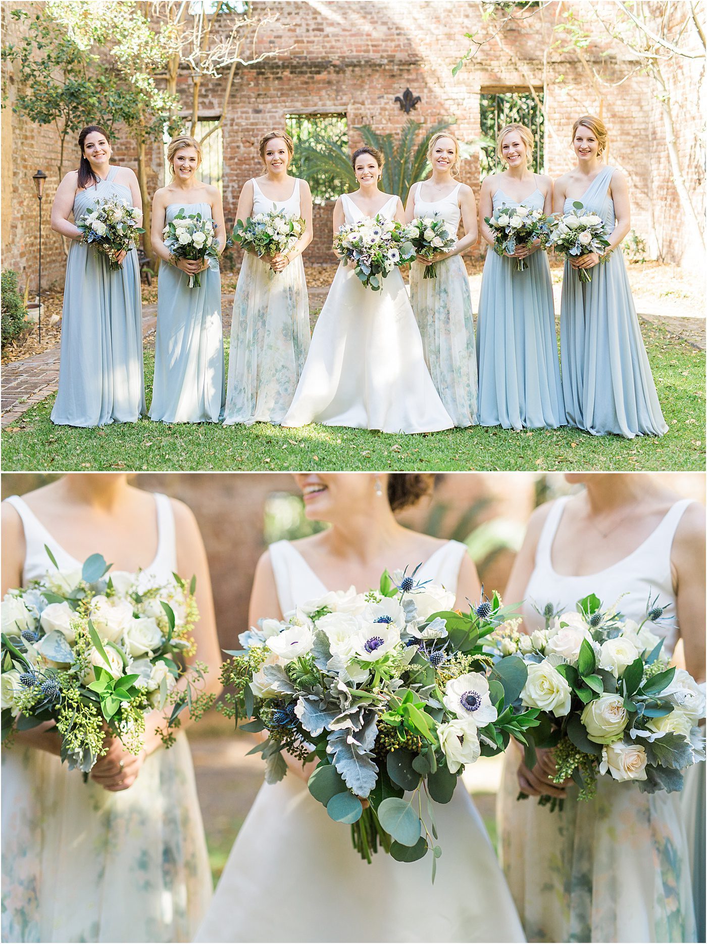 Bridesmaids in Charleston wedding | Catherine Ann Photography