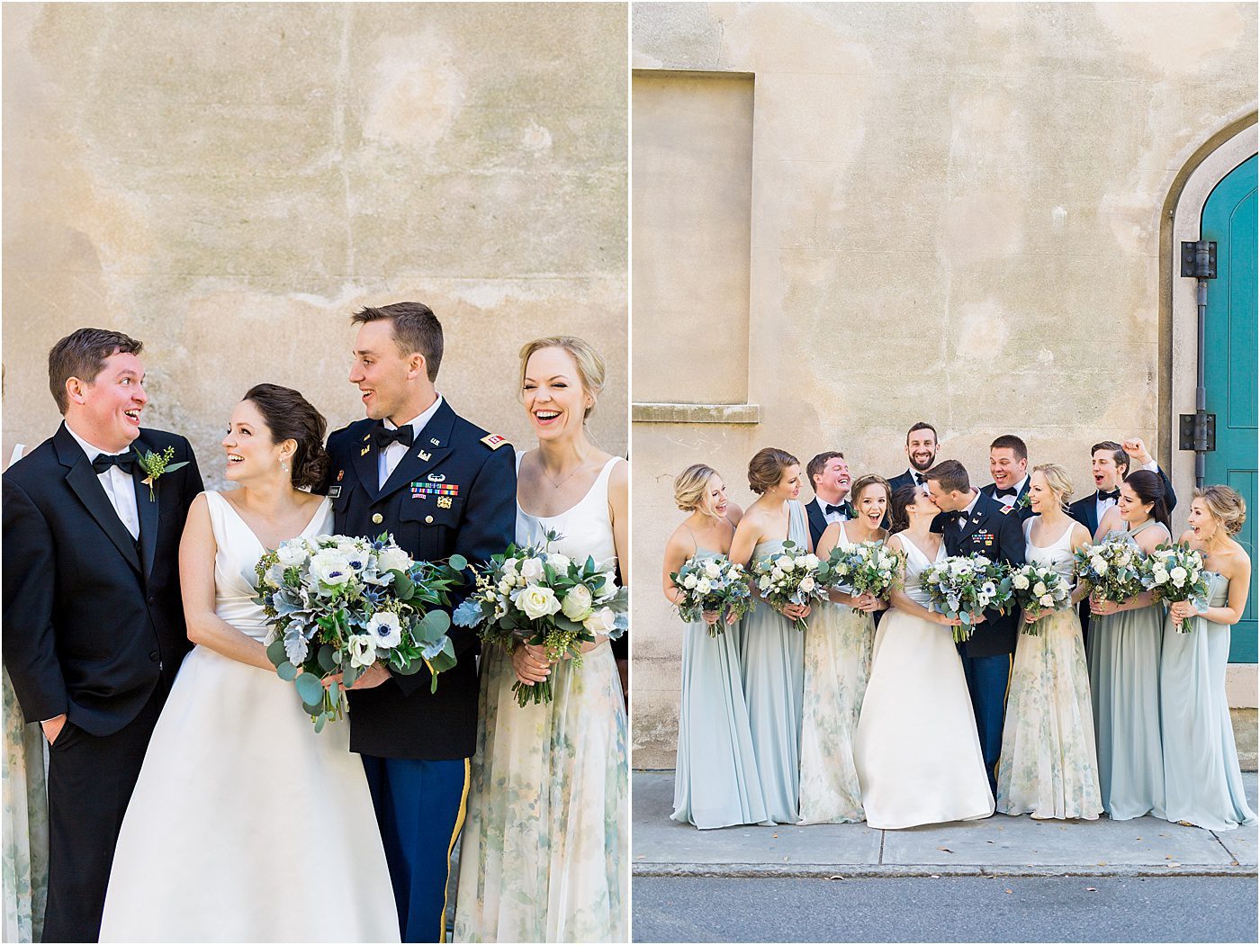 Bridal party poses | French Huguenot Church Charleston Wedding Photos | Charleston SC wedding photographer Catherine Ann Photography
