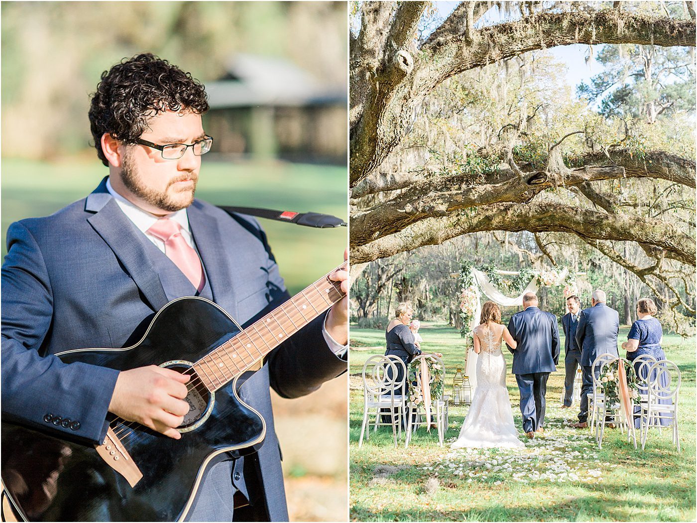 Pink and White Elopement at Magnolia Plantation | Charleston SC Wedding Photographer | Catherine Ann Photography
