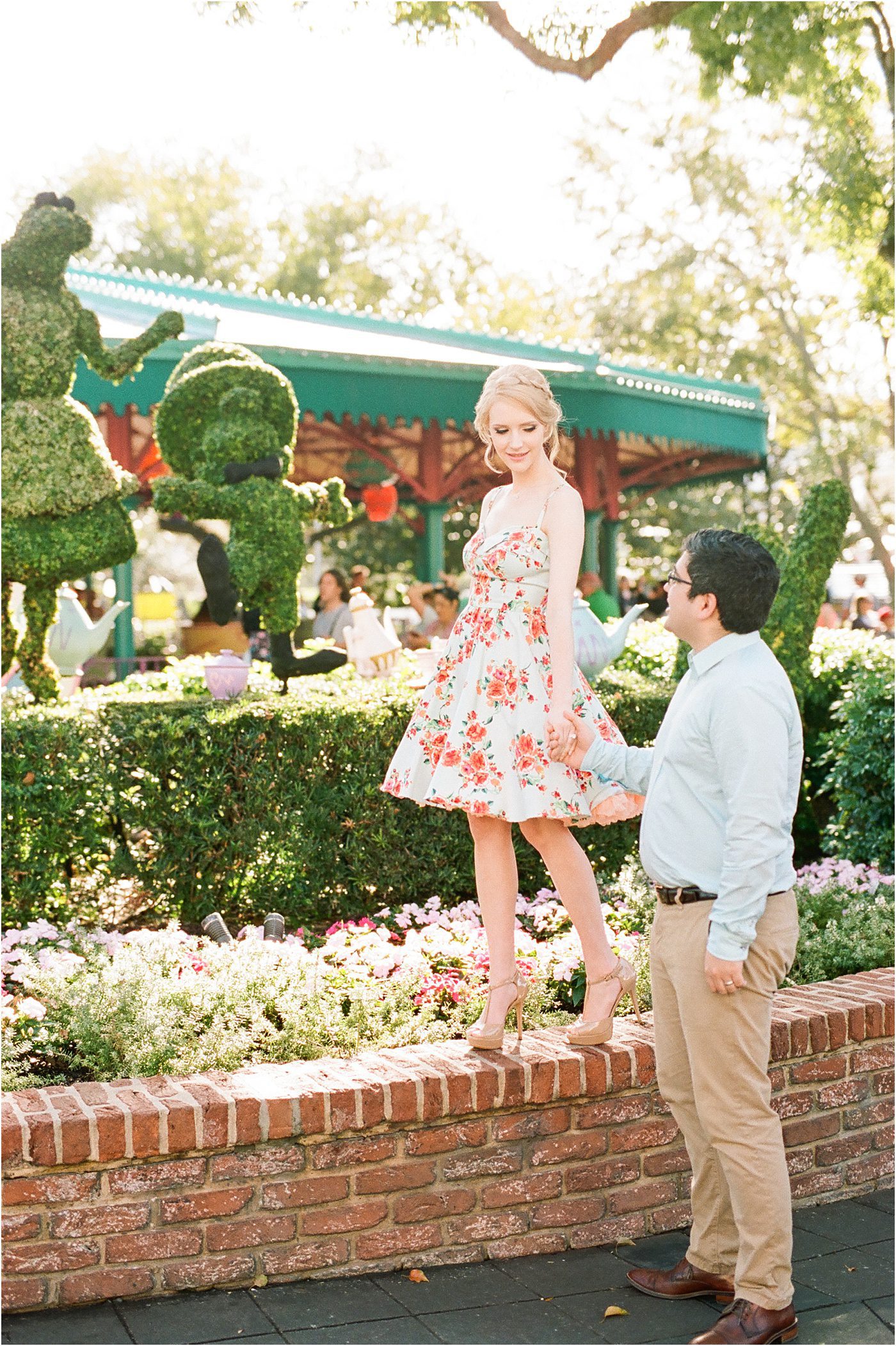 Colorful Vintage Disney Film Anniversary Session