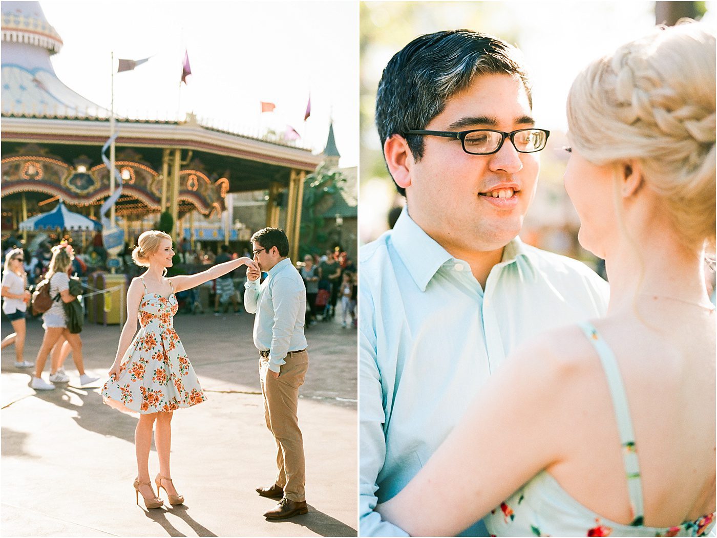 Colorful Vintage Disney Film Anniversary Session