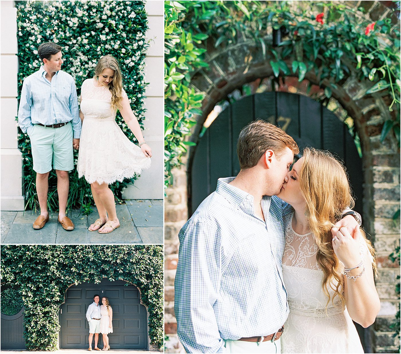 Spring engagement pictures downtown Charleston 