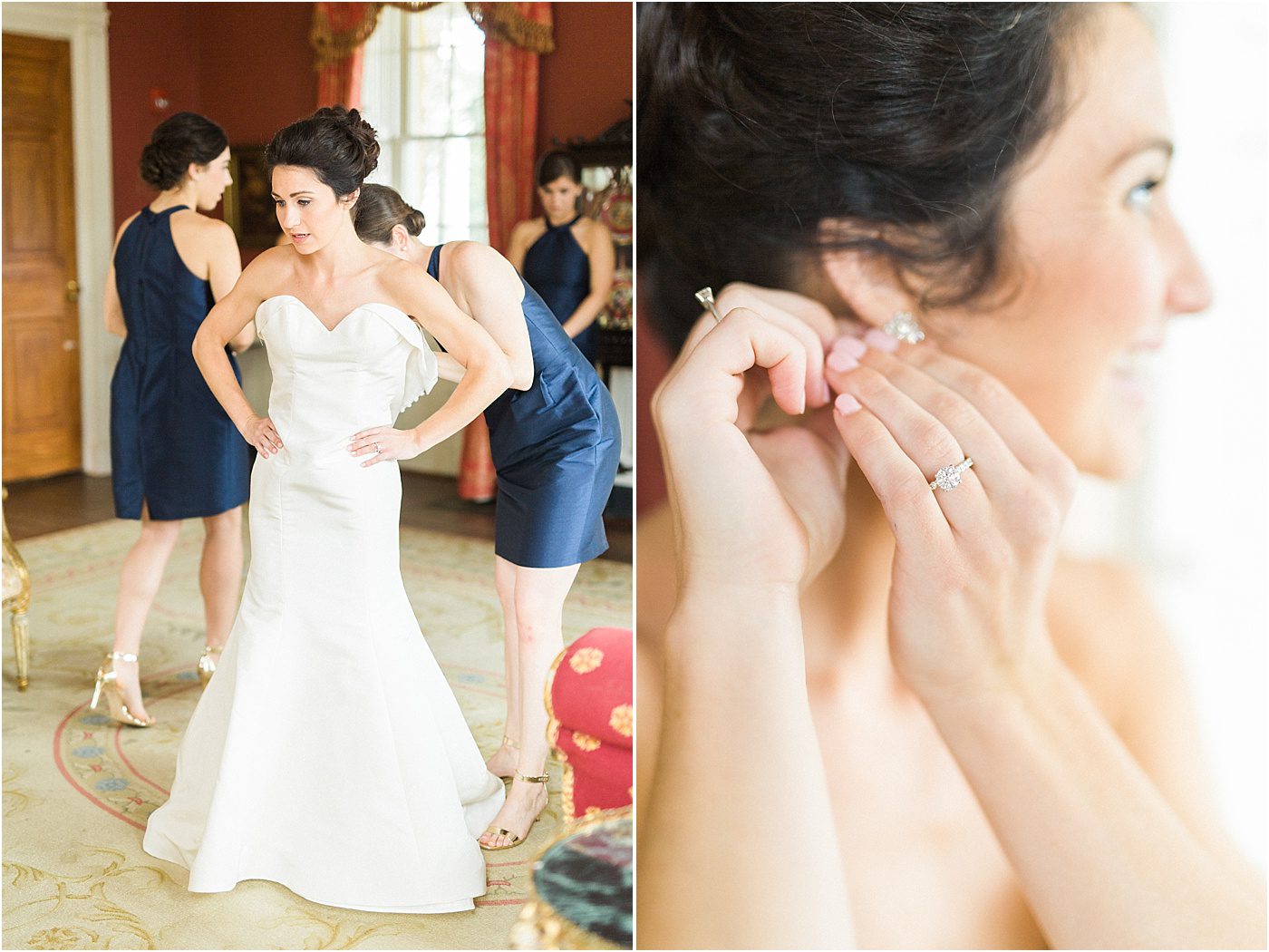 A Navy and Gold William Aiken House Wedding | Charleston Wedding Photographer | Catherine Ann Photography