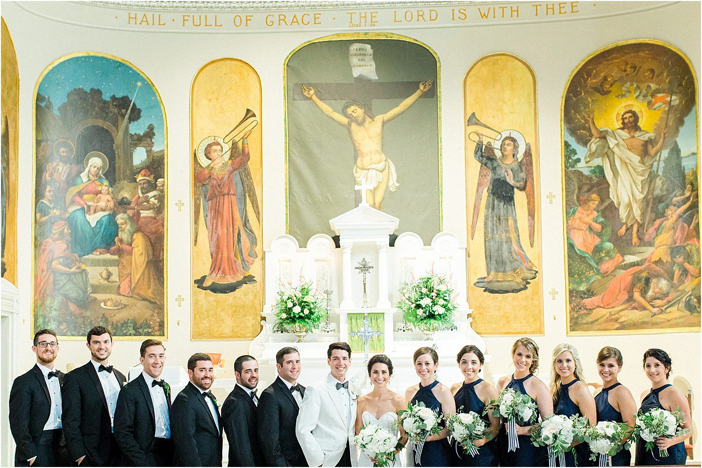 A Navy and Gold William Aiken House Wedding | Charleston Wedding Photographer | Catherine Ann Photography