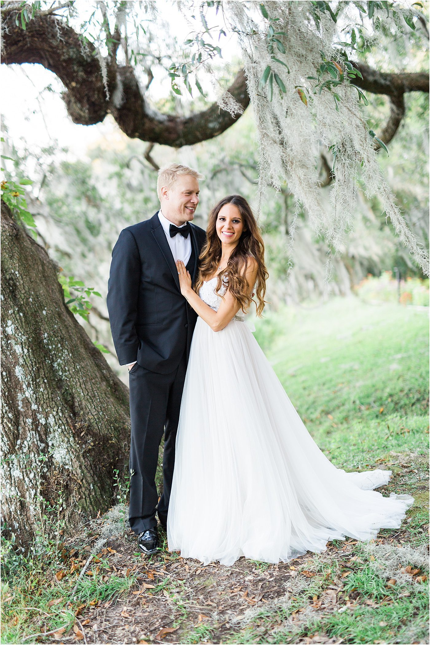 Dusty Blue Charleston Elopement at Magnolia Plantation by Catherine Ann Photography