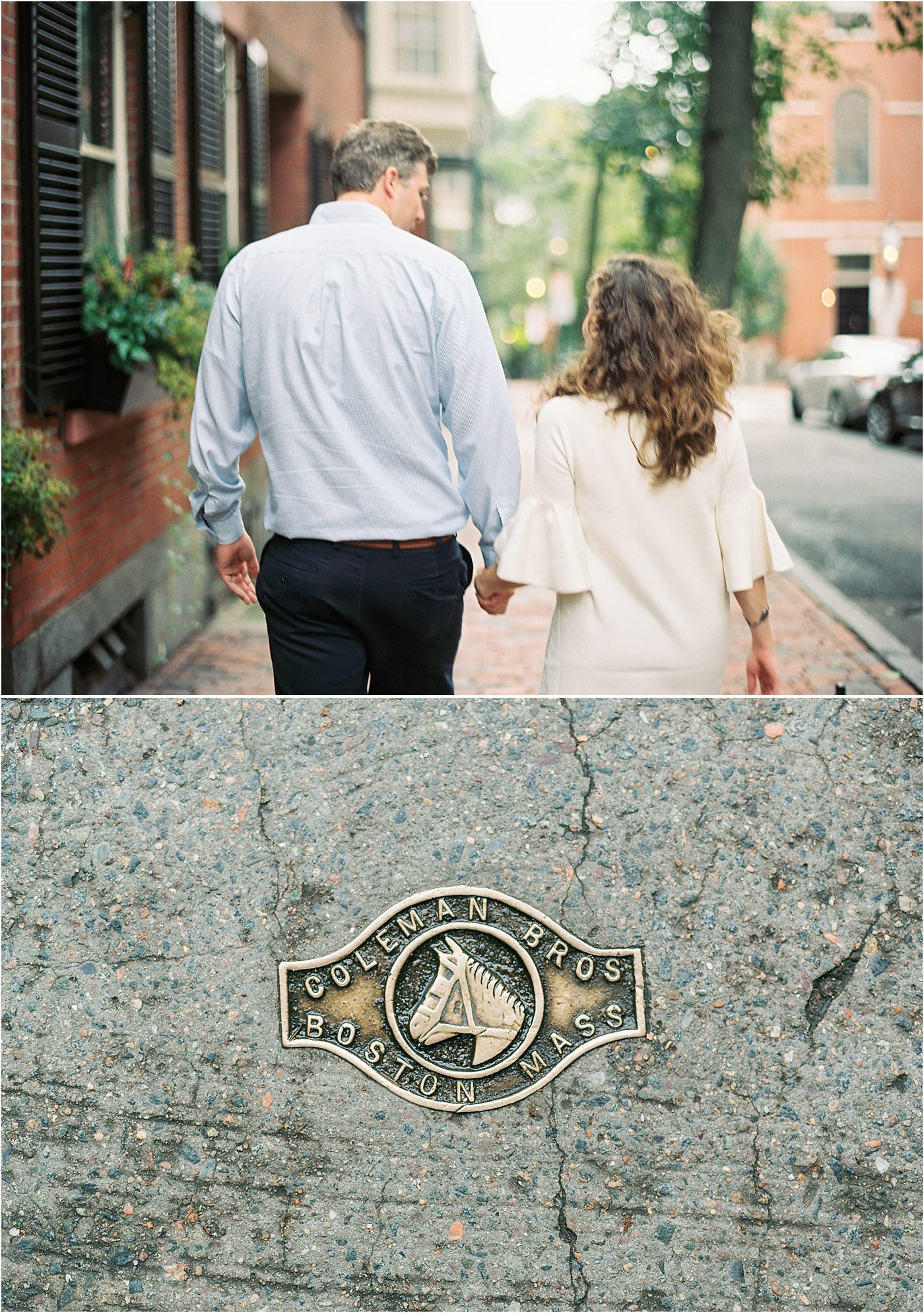 Film engagement photo with movement in Boston Mass | Catherine Ann Photography