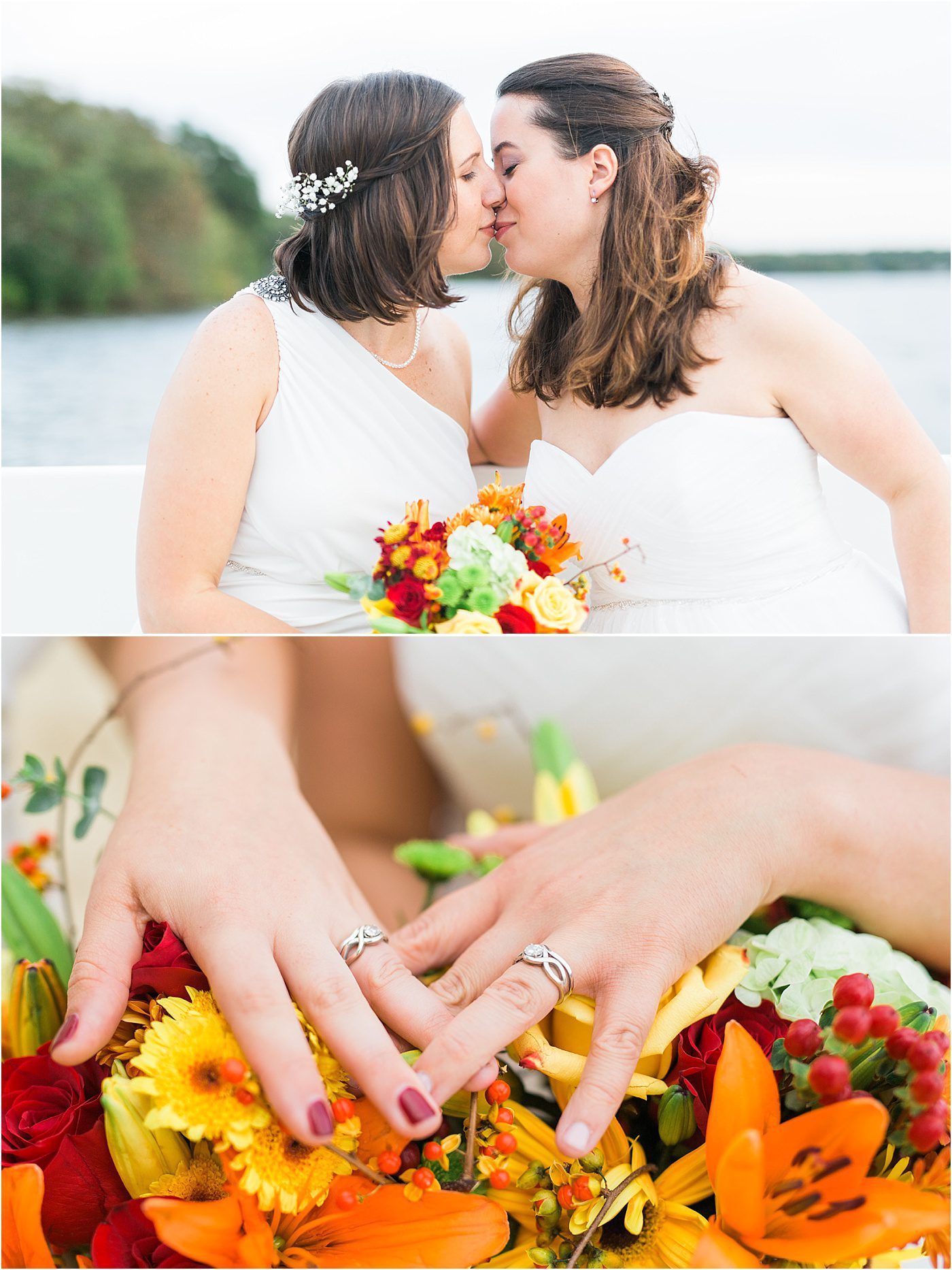 Same Sex Plymouth MA Lakeside Wedding by Catherine Ann Photography
