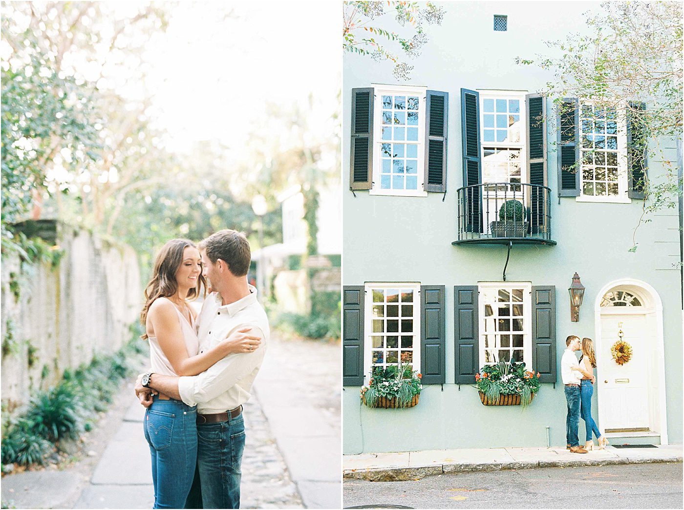 Engagement photos on film Charleston SC | Catherine Ann Photography