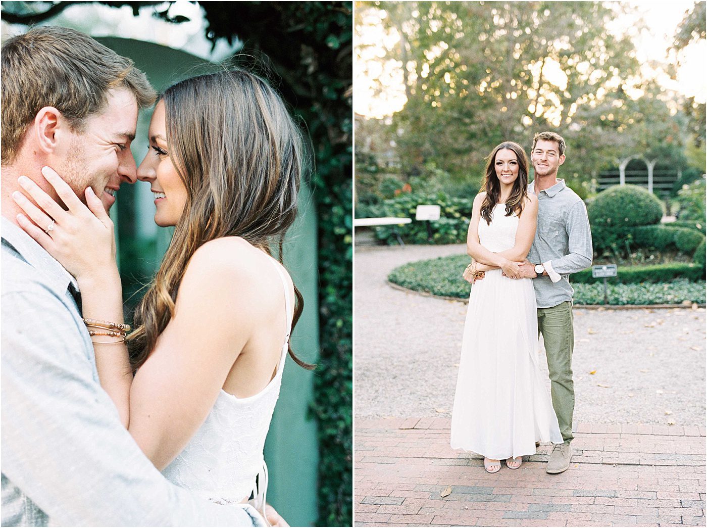Nathaniel Russell House garden engagement | Catherine Ann Photography