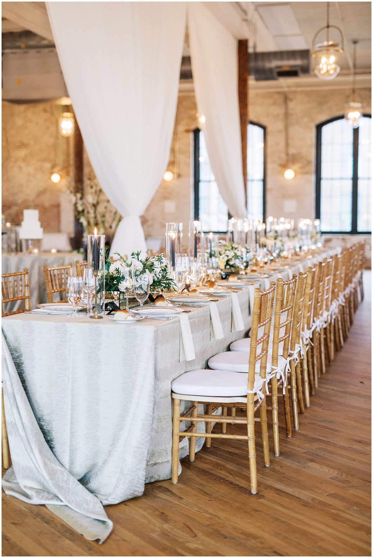 Modern Wedding Reception at the Cedar Room Designed by Pure Luxe Bride