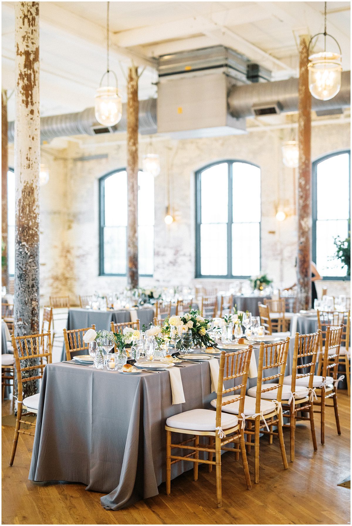luxury wedding reception at the cedar room Charleston SC