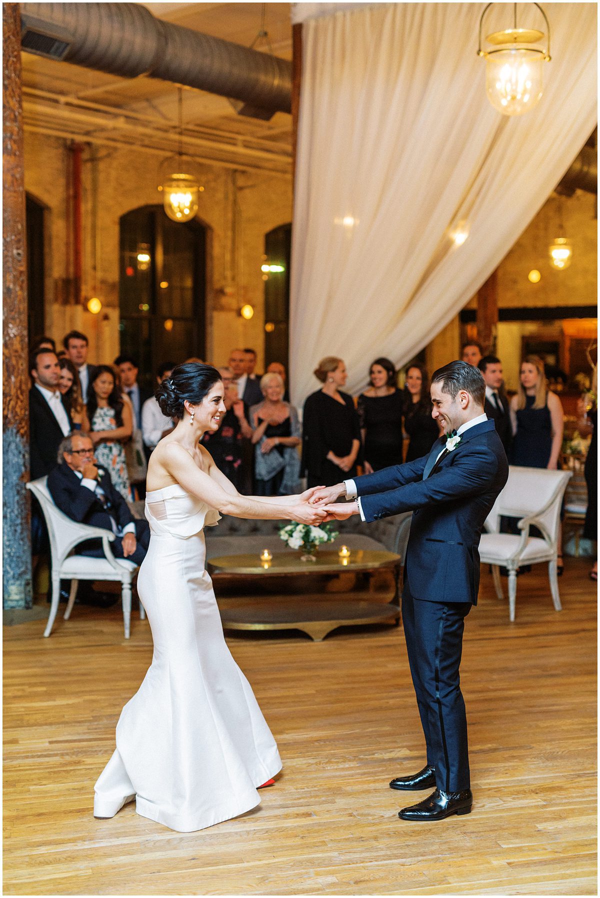 bride and grooms first dance at the Cedar Room