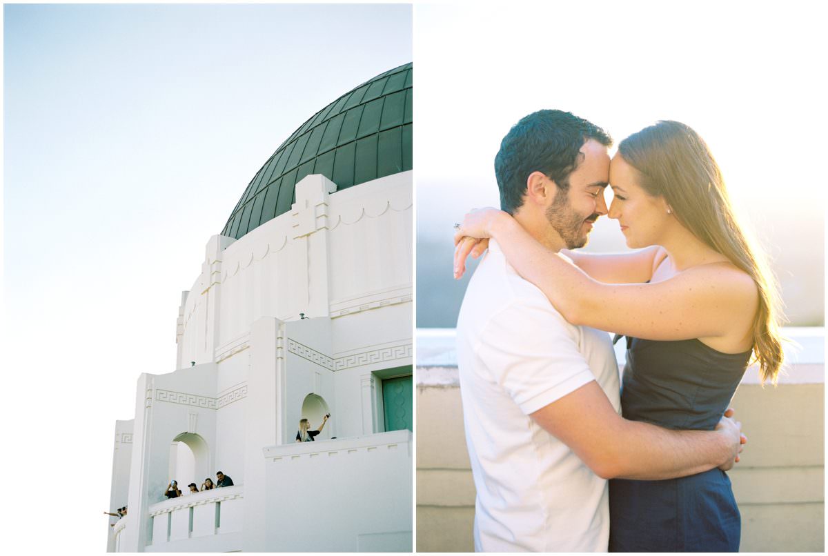 Griffith Observatory Engagement Photos by LA Wedding Photographer Catherine Ann Photography