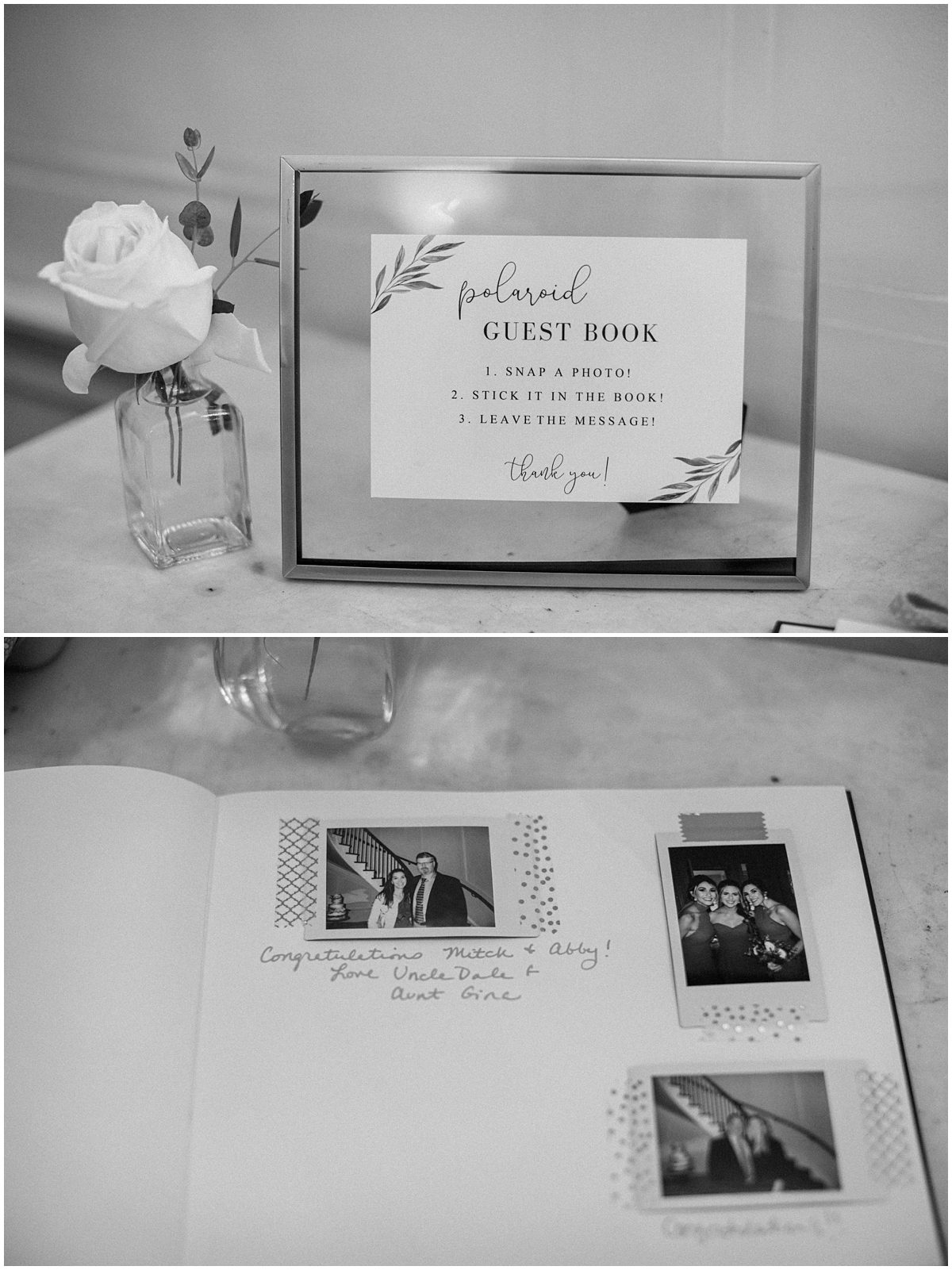 wedding polaroid guest book