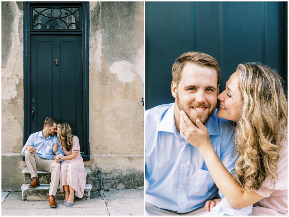 Mills House & Tradd St Engagement Photos| Charleston Engagement Photographer Catherine Ann Photography