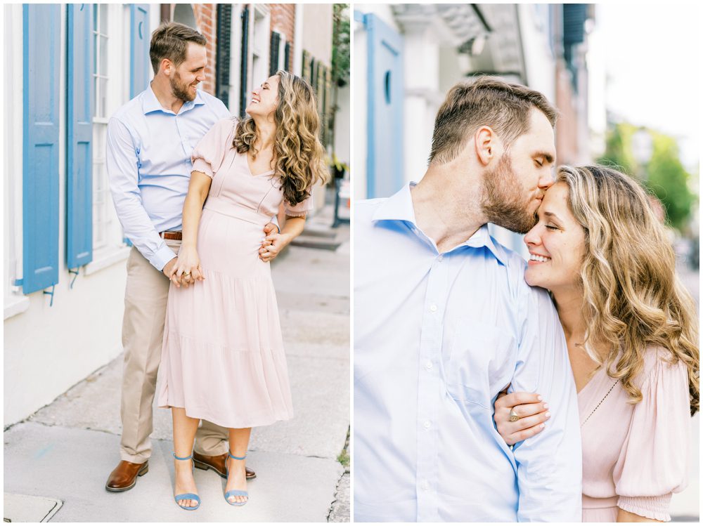 Mills House & Tradd St Engagement Photos| Charleston Engagement Photographer Catherine Ann Photography