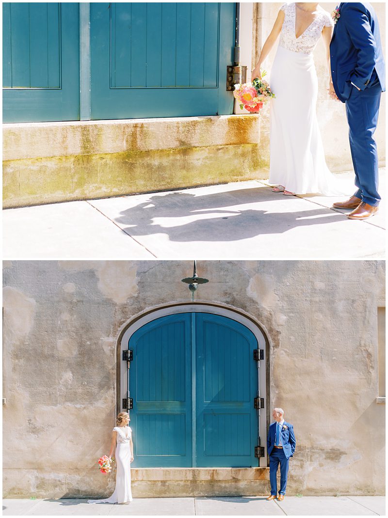 Colorful Charleston Elopement Photo by Catherine Ann Photography