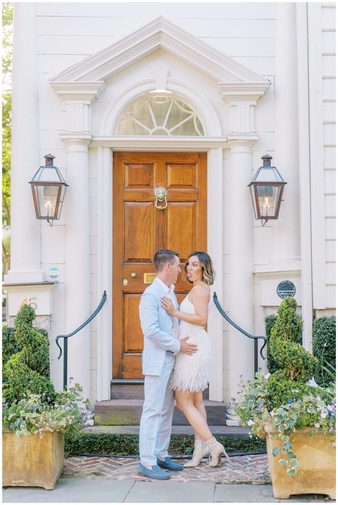 Stylish Charleston Engagement Photos by Catherine Ann Photography
